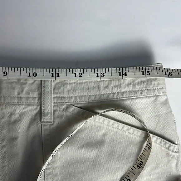 Old Navy Cream Minimalist Long Skirt Modest 100% Cotton Women's Size 8 - Picture 6 of 7